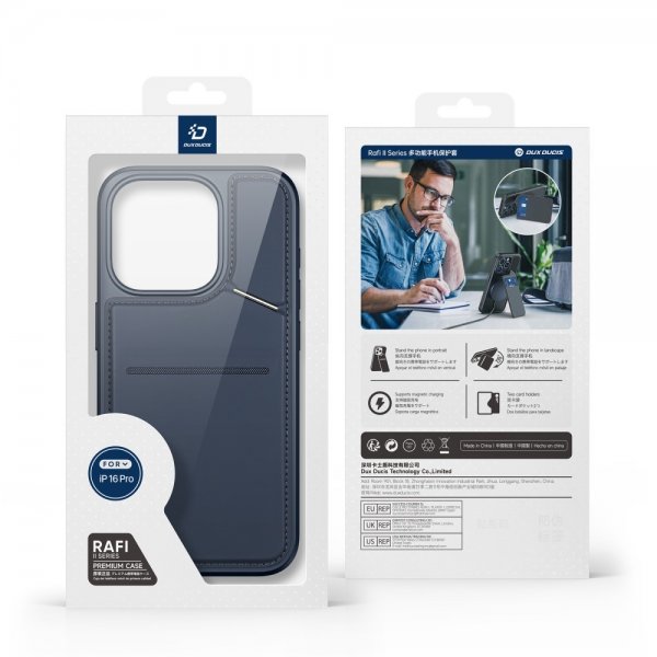 iPhone 16 Pro Max Skal Rafi II Series MagSafe Blå