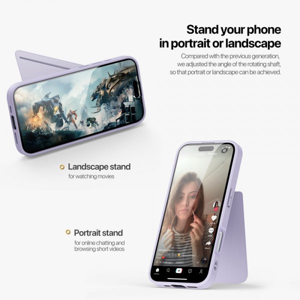 iPhone 16 Pro Max Skal Rafi II Series MagSafe Lila