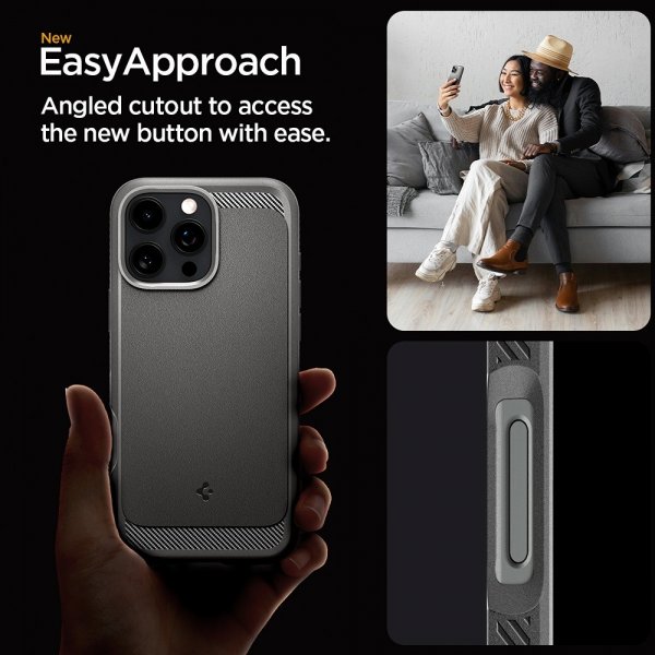 iPhone 16 Pro Max Skal Rugged Armor MagFit Grå