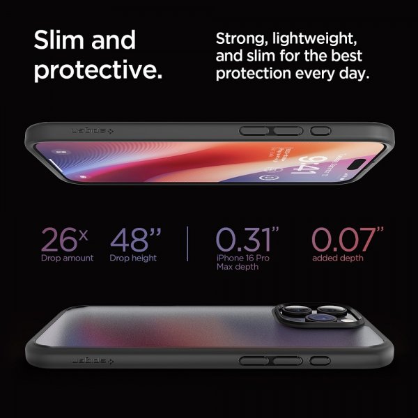 iPhone 16 Pro Max Skal Ultra Hybrid Frost Black
