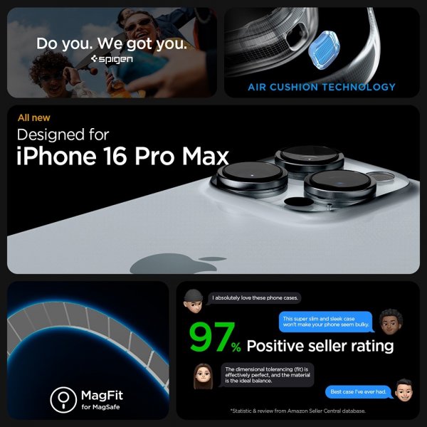 iPhone 16 Pro Max Skal Ultra Hybrid MagFit Frost Clear