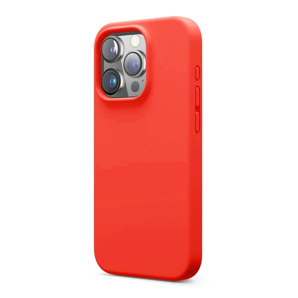 iPhone 16 Pro Skal Silikon Röd