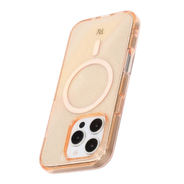 iPhone 16 Pro Skal Glitter MagSafe Guld