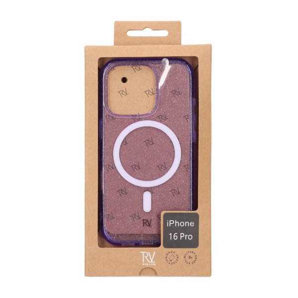 iPhone 16 Pro Skal Glitter MagSafe Lila