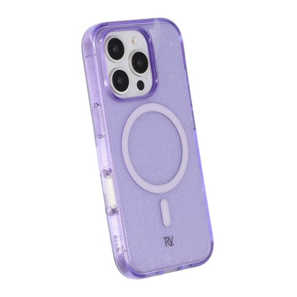 iPhone 16 Pro Skal Glitter MagSafe Lila
