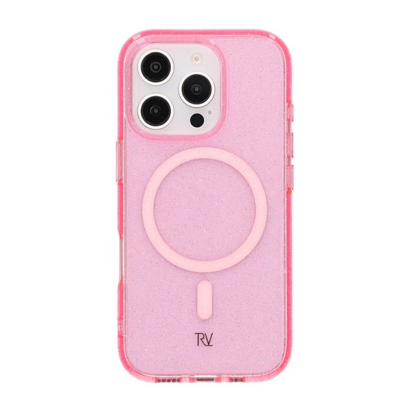 iPhone 16 Pro Skal Glitter MagSafe Rosa