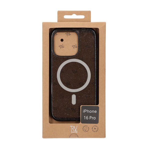 iPhone 16 Pro Skal Glitter MagSafe Svart