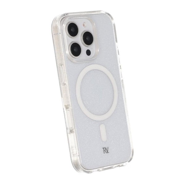 iPhone 16 Pro Skal Glitter MagSafe Vit