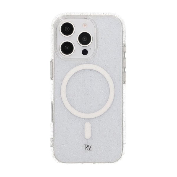 iPhone 16 Pro Skal Glitter MagSafe Vit
