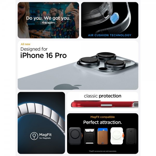 iPhone 16 Pro Skal Classic C1 MagFit Ruby