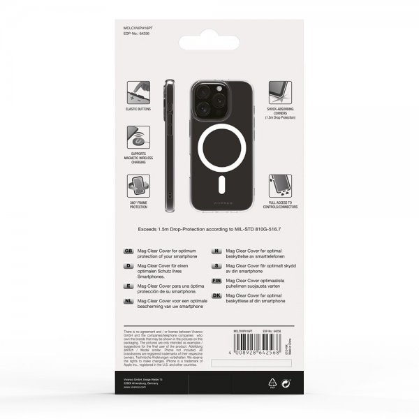 iPhone 16 Pro Skal Mag Clear Transparent
