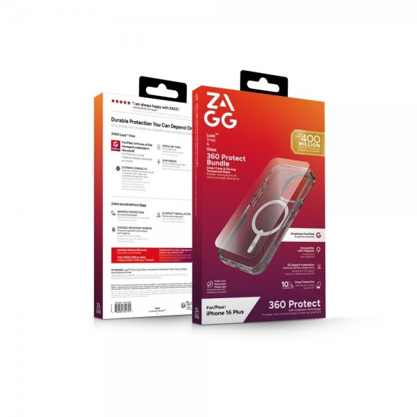 iPhone 16 Pro Skal med Skärmskydd Luxe Snap & Glass