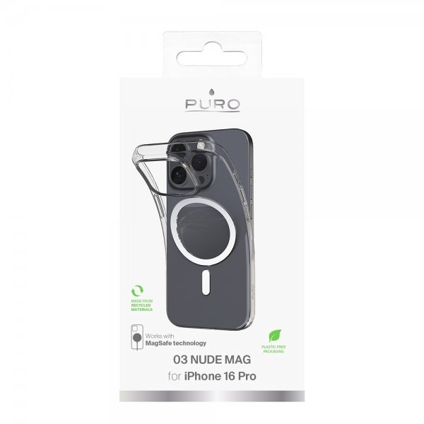 iPhone 16 Pro Skal Nude Mag Transparent