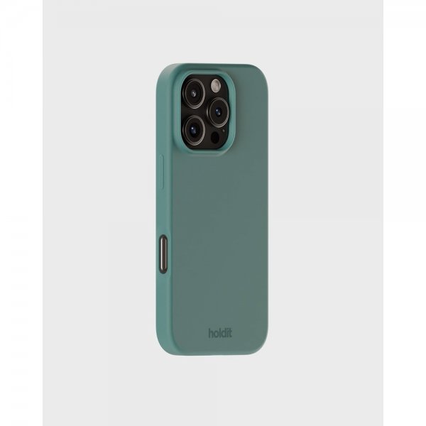 iPhone 16 Pro Skal Silikon Moss Green