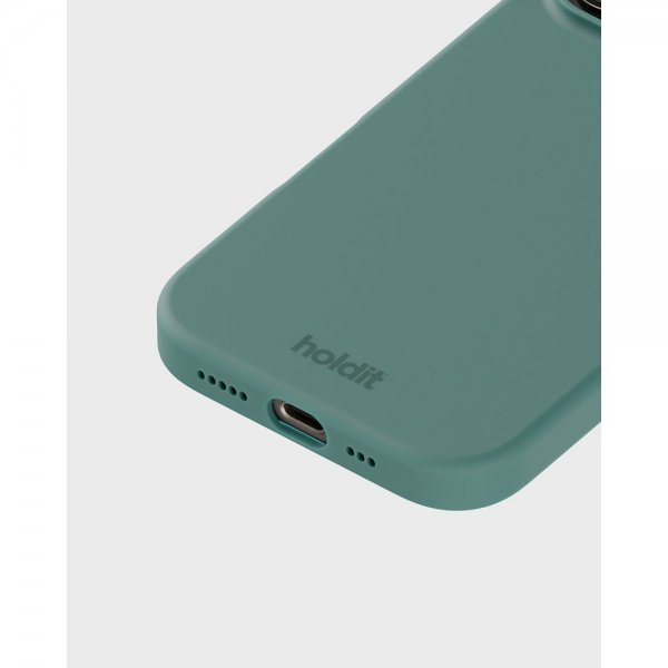 iPhone 16 Pro Skal Silikon Moss Green