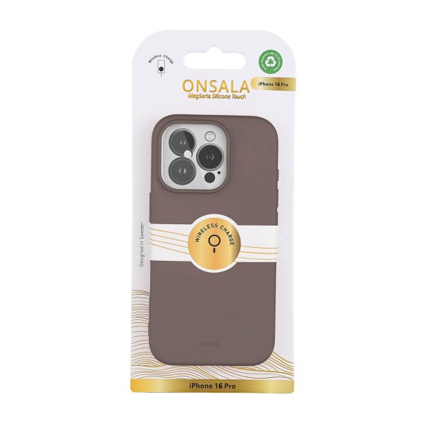 iPhone 16 Pro Skal Silikonkänsla Chocolate