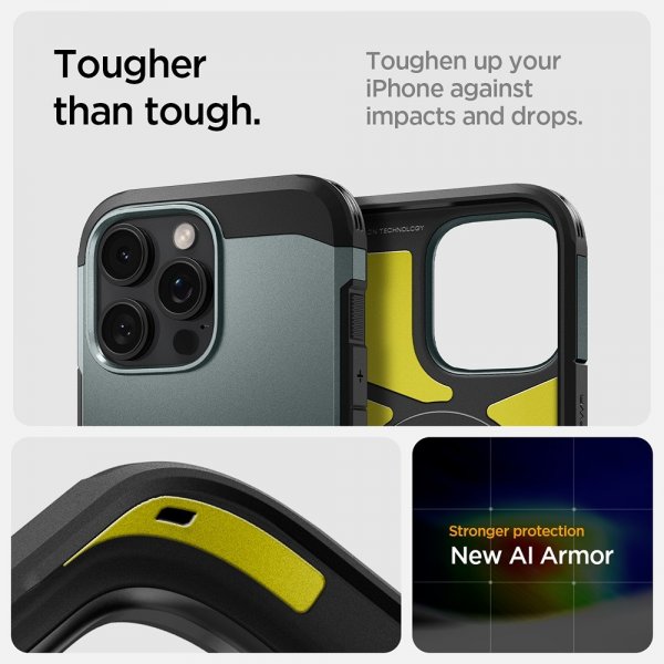 iPhone 16 Pro Skal Tough Armor MagFit Abyss Green