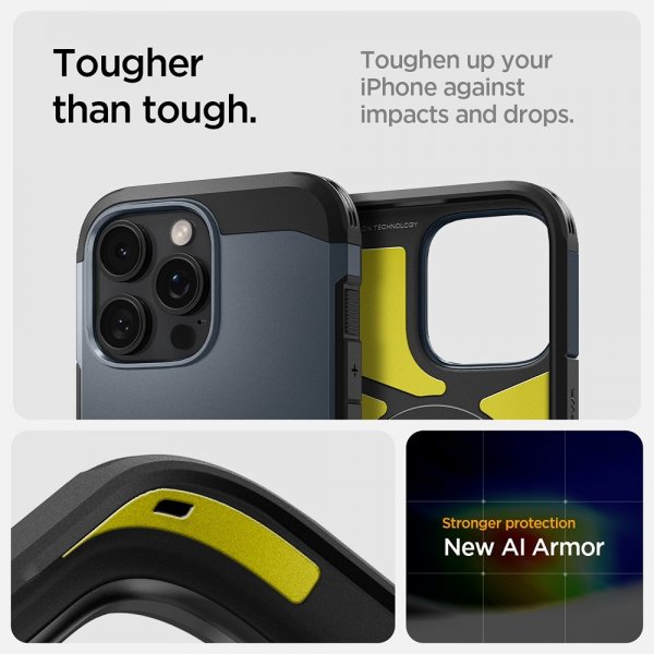 iPhone 16 Pro Skal Tough Armor MagFit Metal Slate