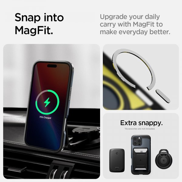 iPhone 16 Pro Skal Tough Armor MagFit Metal Slate