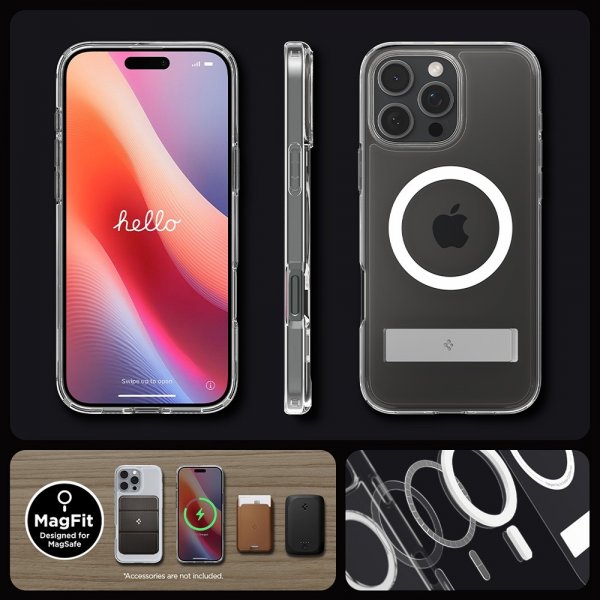 iPhone 16 Pro Skal Ultra Hybrid S MagFit Crystal Clear