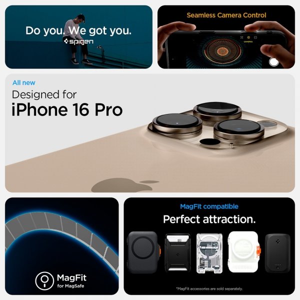 iPhone 16 Pro Skal Ultra Hybrid T MagFit Frost Black
