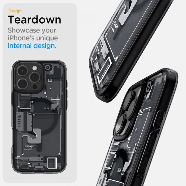 iPhone 16 Pro Skal Ultra Hybrid Zero One MagFit Svart