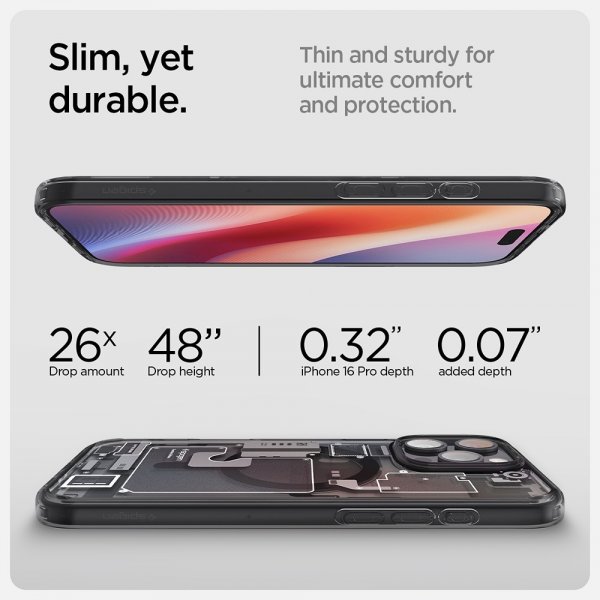 iPhone 16 Pro Skal Ultra Hybrid Zero One MagFit Svart