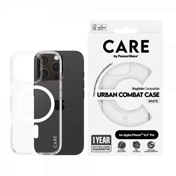 iPhone 16 Pro Skal Urban Combat MagSafe Vit