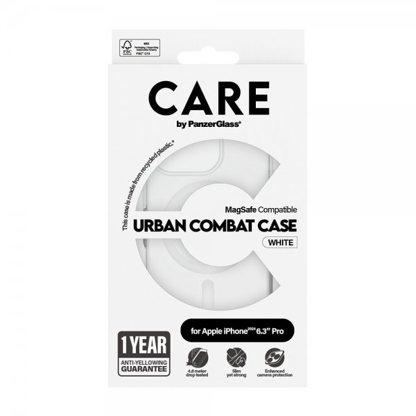 iPhone 16 Pro Skal Urban Combat MagSafe Vit