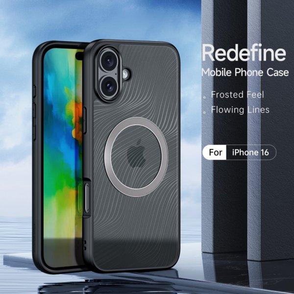 iPhone 16 Skal Aimo Series MagSafe Svart