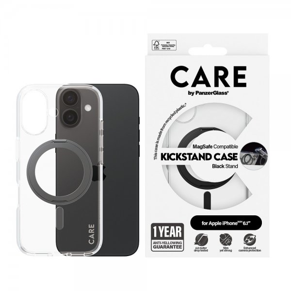 iPhone 16 Skal Kickstand MagSafe Svart