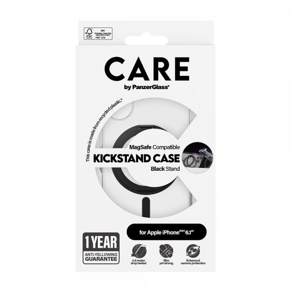 iPhone 16 Skal Kickstand MagSafe Svart