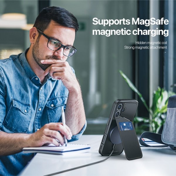 iPhone 16 Skal Rafi II Series MagSafe Svart