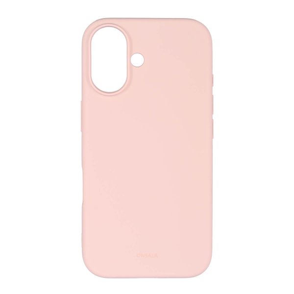 iPhone 16 Skal Silikonkänsla Chalk Pink