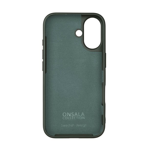 iPhone 16 Skal Silikonkänsla Olive Green