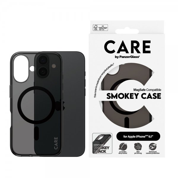 iPhone 16 Skal Smokey MagSafe Svart