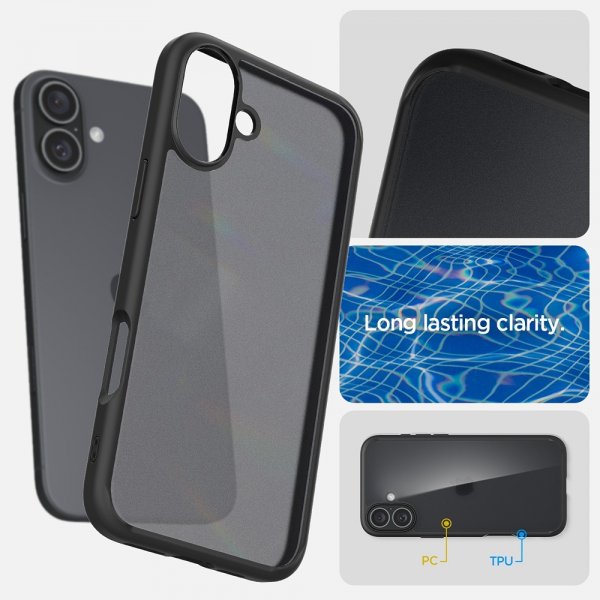 iPhone 16 Skal Ultra Hybrid Frost Black