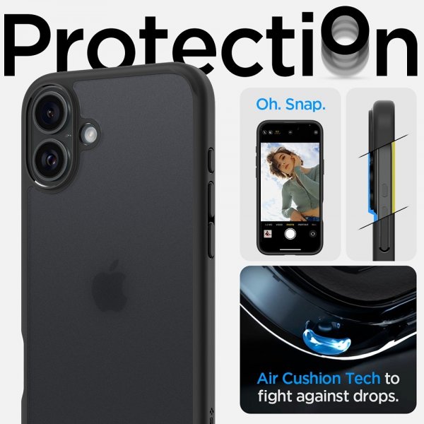 iPhone 16 Skal Ultra Hybrid Frost Black