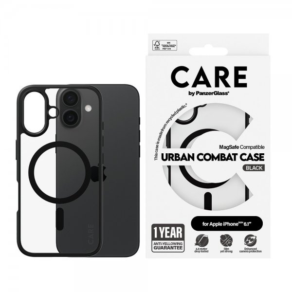 iPhone 16 Skal Urban Combat MagSafe Svart