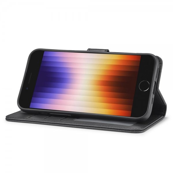 iPhone 16e/17e Fodral med Kortfack Stativfunktion Svart