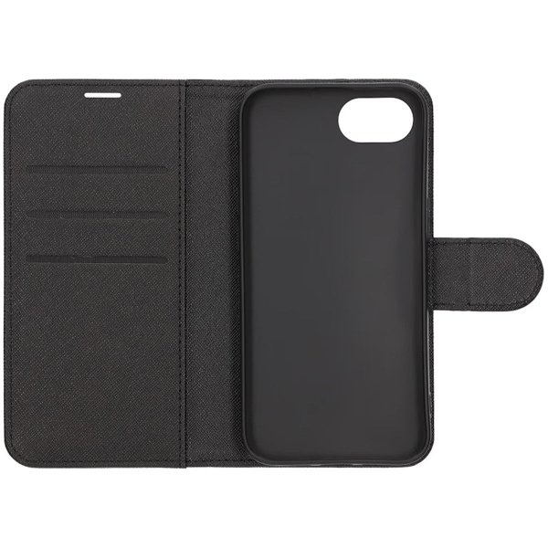 iPhone 16e/17e Fodral med Kortfack Stativfunktion Svart