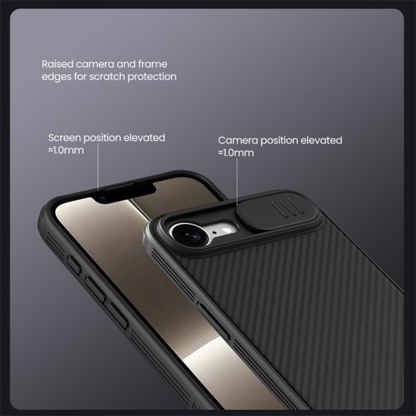 iPhone 16e/17e Skal CamShield Pro Svart