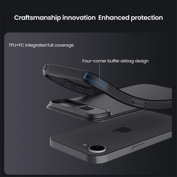iPhone 16e/17e Skal CamShield Pro Svart
