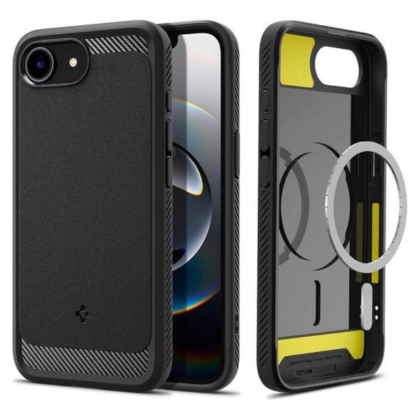 iPhone 16e/17e Skal Rugged Armor MagFit Matte Black