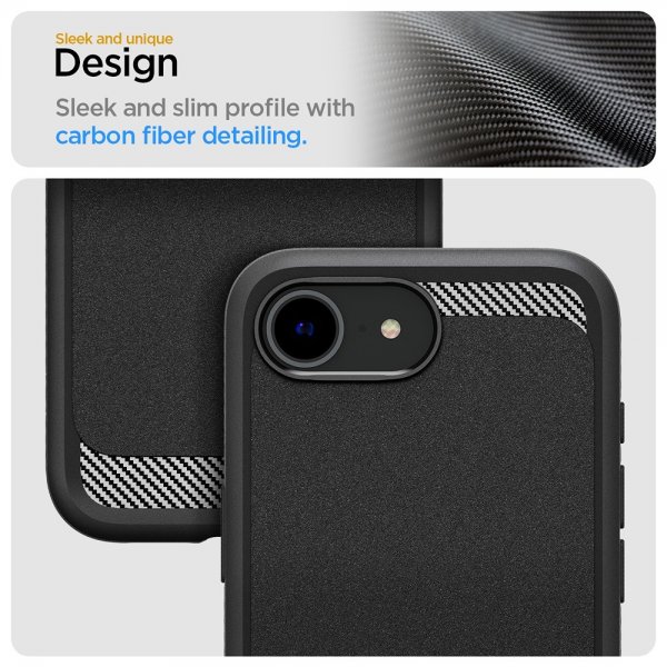 iPhone 16e/17e Skal Rugged Armor MagFit Matte Black