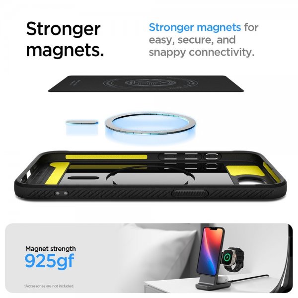 iPhone 16e/17e Skal Rugged Armor MagFit Matte Black