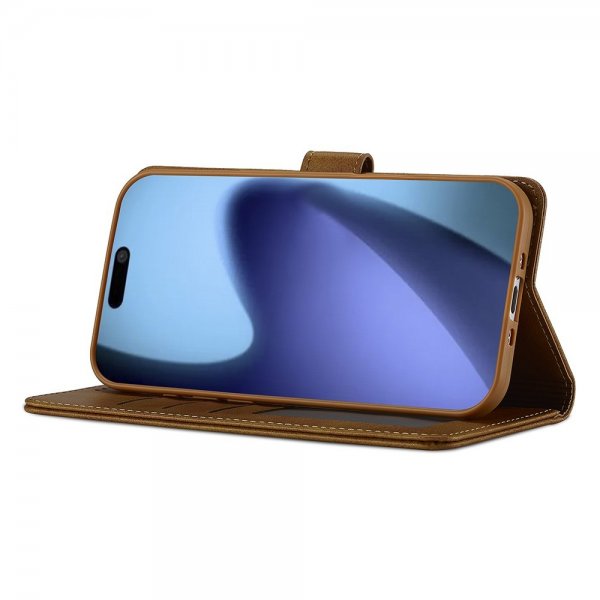 iPhone Air Fodral med Kortfack Stativfunktion Ljusbrun