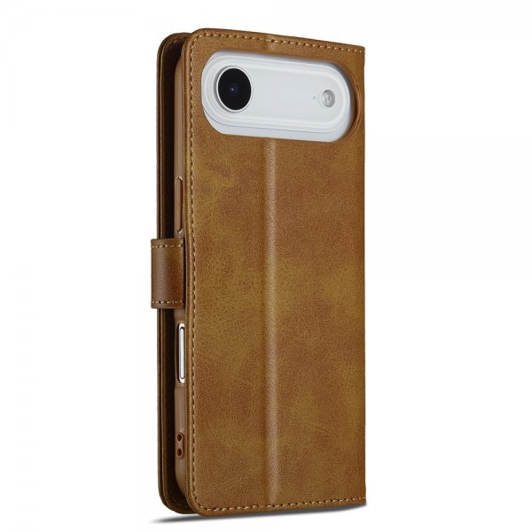 iPhone Air Fodral med Kortfack Stativfunktion Ljusbrun