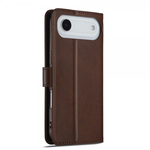 iPhone Air Fodral med Kortfack Stativfunktion Mörkbrun