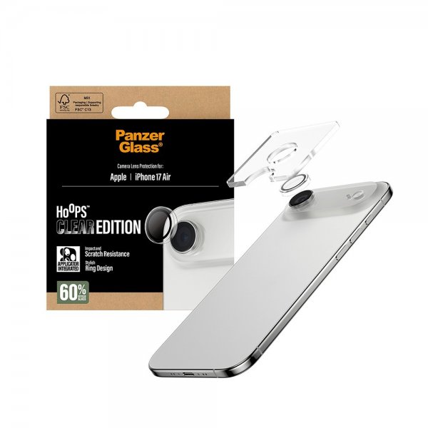 iPhone Air Kameraskydd Hoops Transparent